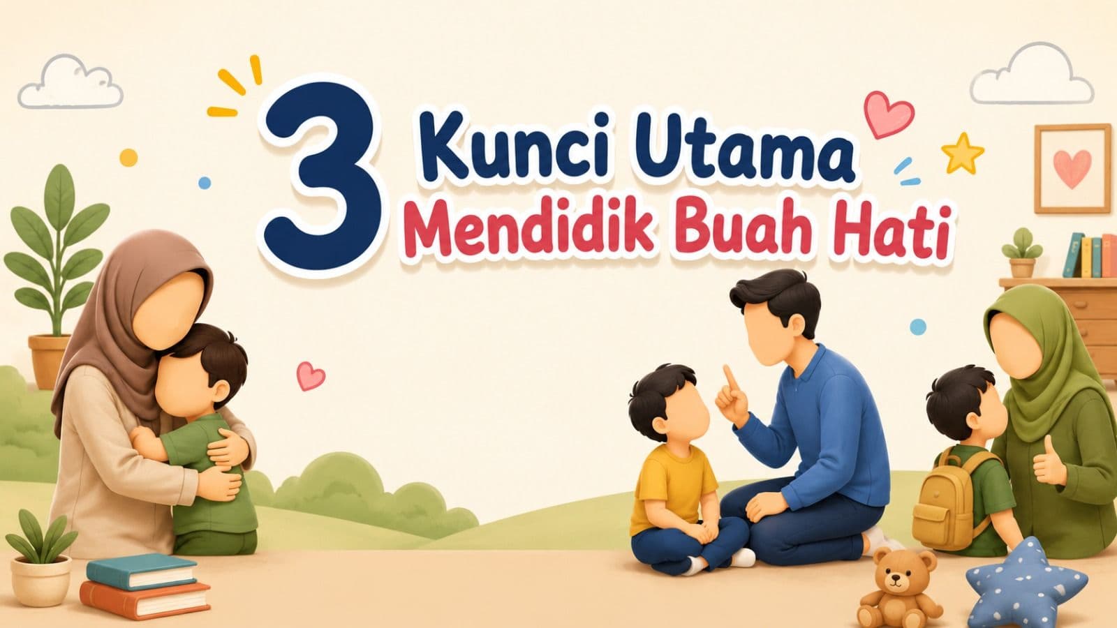 TIGA KUNCI UTAMA MENDIDIK BUAH HATI
