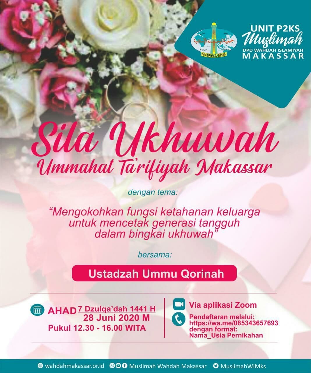 Cetak Generasi Tangguh, Muslimah Wahdah Gelar Webinar Ketahanan Keluarga