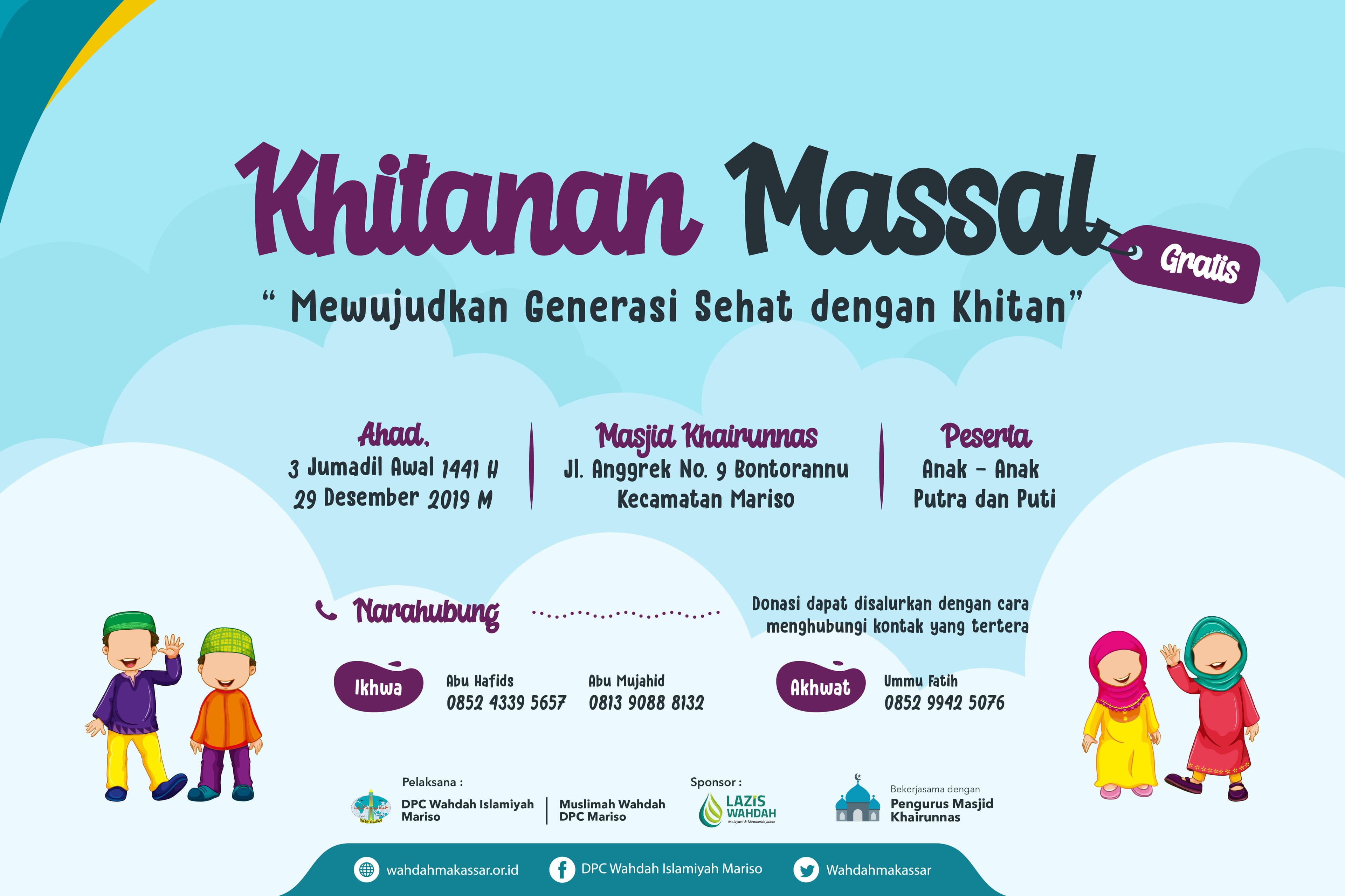 Wahdah Islamiyah Mariso Adakan Khitanan Massal Gratis