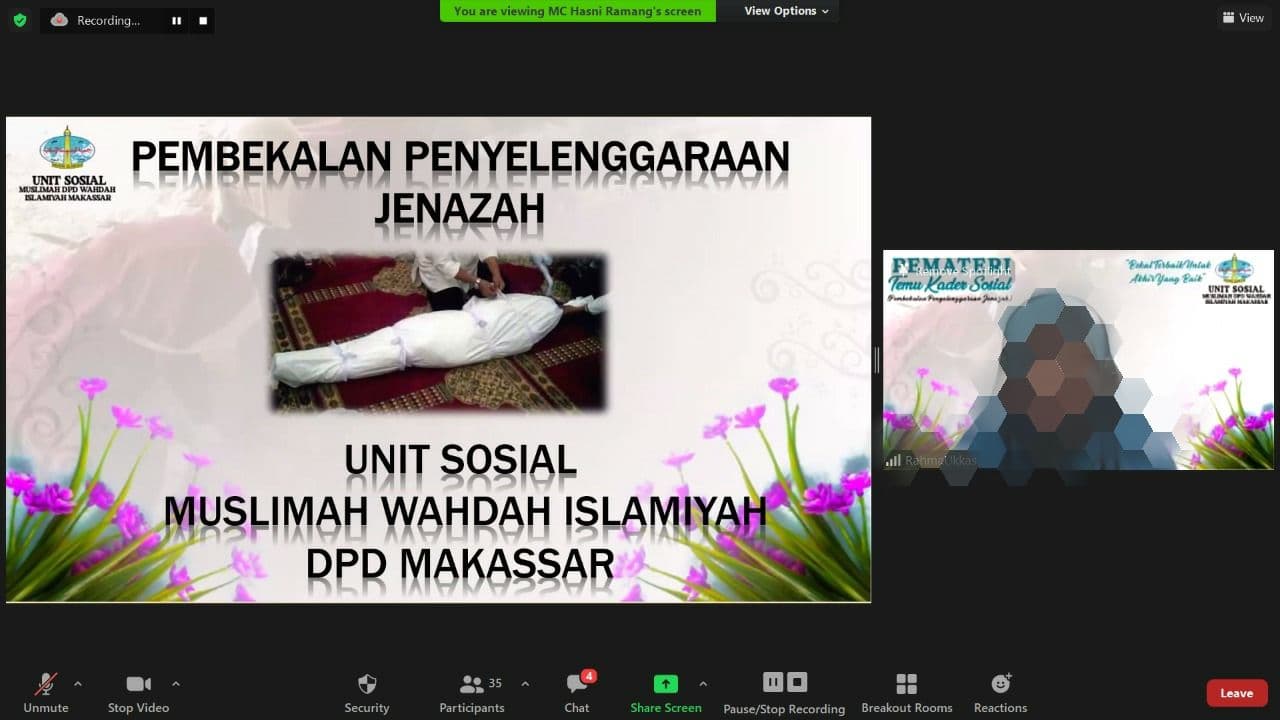 Bekali Muslimah, MWD Makassar Gelar Pembekalan Penyelenggaraan Jenazah